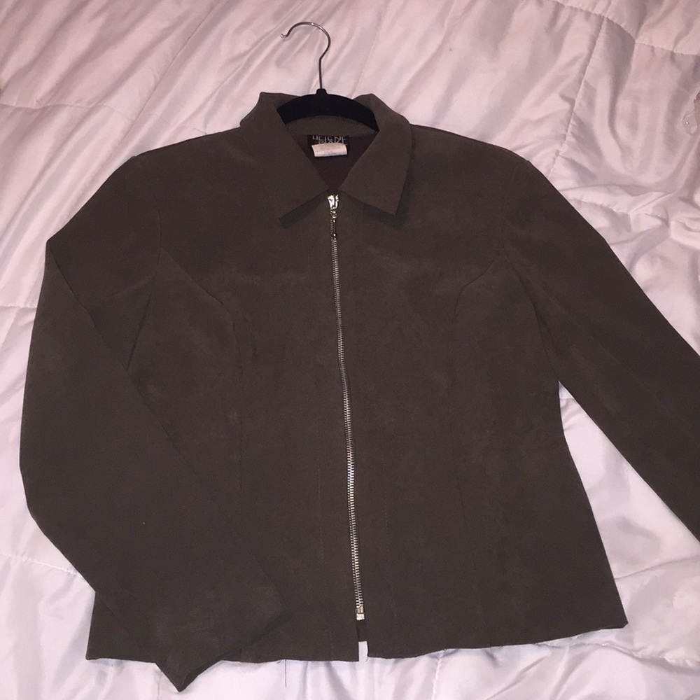 Dark green jacket with collar
